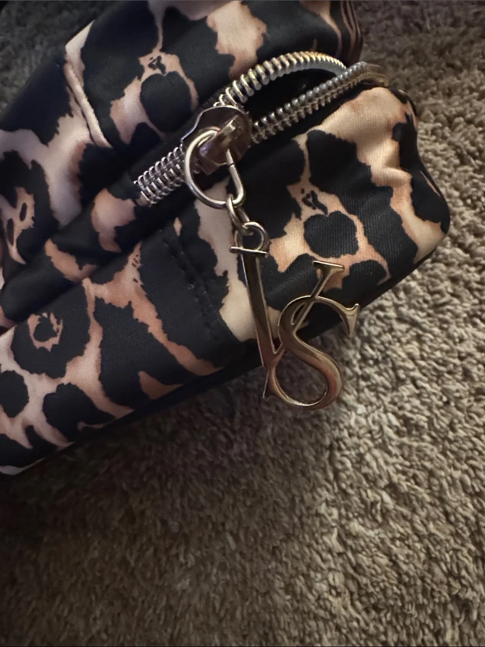 Victoria's Secret Leopard Print Travel Tote - Black & Tan